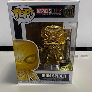 Funko #440 Gold Iron Spider Pop! Figure Fan Vote Winner